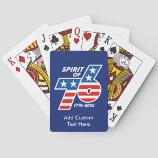 Geest van 76 - America's 250e verjaardag 1776-2026 Pokerkaarten