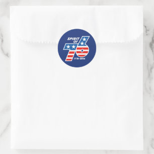 Geest van 76 - Amerika's 250e verjaardag 1776-2026 Ronde Sticker