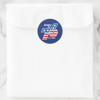 Geest van 76 - Amerika's 250e verjaardag 1776-2026 Ronde Sticker