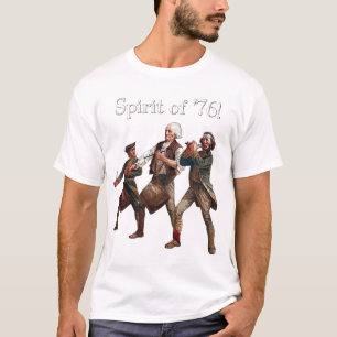 Geest van '76 revolutionaire oorlog patriottisch  t-shirt