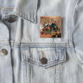 Geest van '76 vierkante button 5,1 cm (In situ)