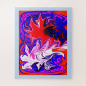 Geest van abstracte danskunst legpuzzel (Verticaal)