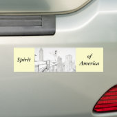 Geest van Amerika Bumpersticker (Op auto)