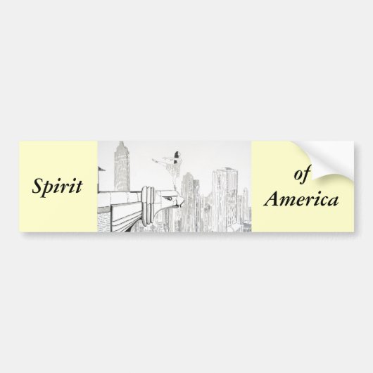 Geest van Amerika Bumpersticker (Voorkant)