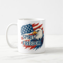 Geest van Amerikaanse Vrijheid –Ontwerp voor 4 jul Koffiemok