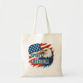 Geest van Amerikaanse Vrijheid –Ontwerp voor 4 jul Tote Bag