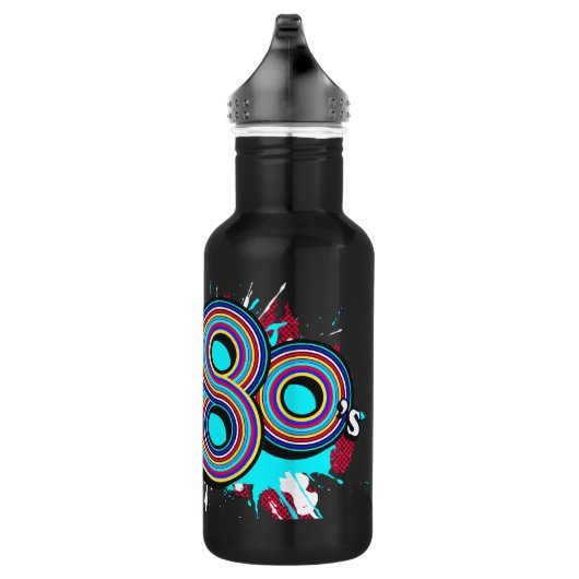 Geest van de 80 retro zwarte drinken fles (Rechts)