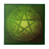 Geest van de Aarde Pentacle Tegeltje (Voorkant)