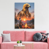 Geest van de Adelaar Canvas Afdruk (Insitu (Woonkamer))