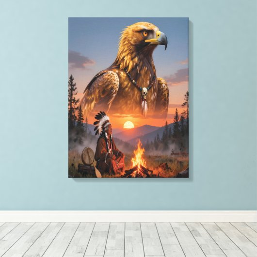 Geest van de Adelaar Canvas Afdruk (Insitu (Houten vloer))