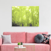 Geest van de bomen, groene tint, triptyfdruk canvas afdruk (Insitu (Woonkamer))