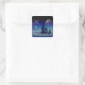 Geest van de Bossen Vierkante Sticker (Tas)