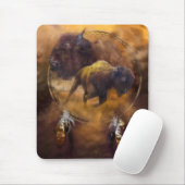 Geest van de bruine buffel Mousepad Muismat (Met muis)