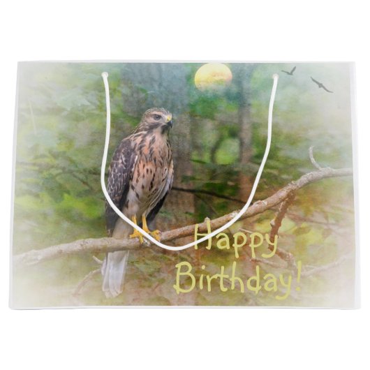 Geest van de Hawk Birthday Groot Cadeauzakje (Voorkant)
