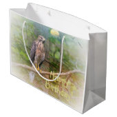 Geest van de Hawk Birthday Groot Cadeauzakje (Achterkant Gekanteld)