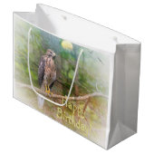 Geest van de Hawk Birthday Groot Cadeauzakje (Voorkant Gekanteld)