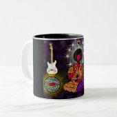 Geest van de jaren zestig tweekleurige koffiemok (Voorkant links)