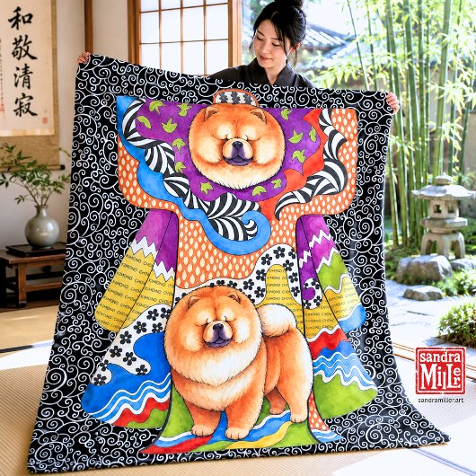 GEEST VAN DE KIMONO • Chow Fleece Deken