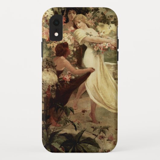 Geest van de Lente door Alphonse Mucha Case-Mate iPhone Case (Achterkant)