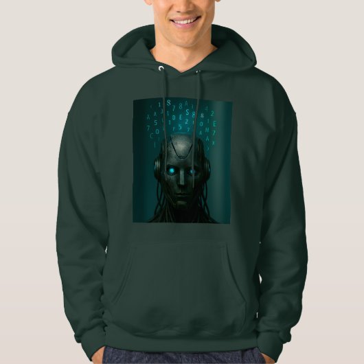 - "Geest van de Machine: Intelligentie Ontketend" Hoodie (Voorkant)
