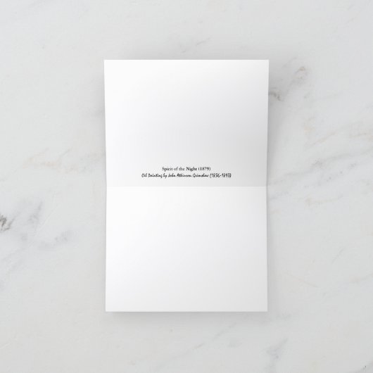 Geest van de Nacht John Grimshaw Blank Kaart (Binnen)