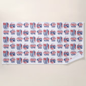 Geest van de Onafhankelijkheid Vierde Juli Strandlaken (Voorkant)