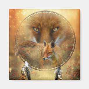 Geest van de Red Fox Art Magnet
