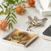 Geest van de Red Fox Art Sleutelhanger (Zijkant)