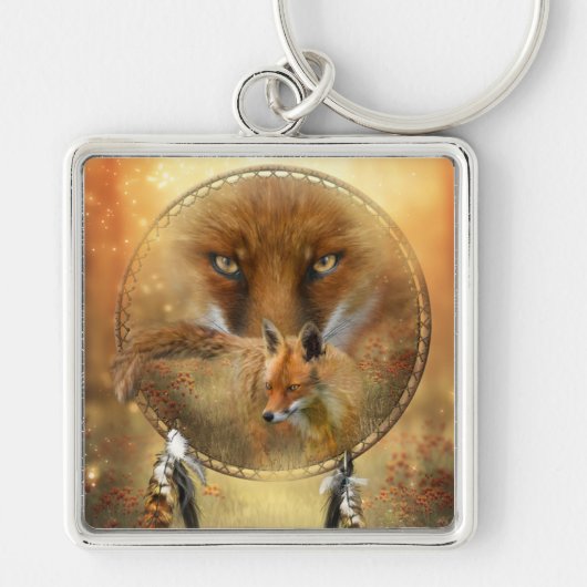 Geest van de Red Fox Art Sleutelhanger (Voorkant)