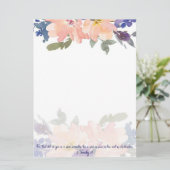 Geest van de roze waterverf kaart (Staand voorkant)