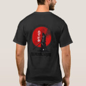 Geest van de Samurai Oude Krijger Eer T-shirt (Achterkant)