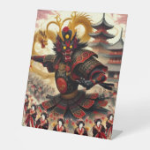 Geest van de Samurai Reclamebord Met Voetstuk (Voorkant)