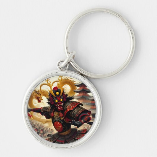 Geest van de Samurai-sleutelhanger Sleutelhanger (Voorkant)