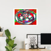 Geest van de wereld kunst poster (Thuiskantoor)