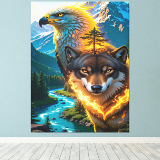 Geest van de Wilde Ascendant Canvas Afdruk