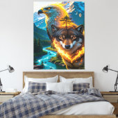 Geest van de Wilde Ascendant Canvas Afdruk (Insitu (Slaapkamer))