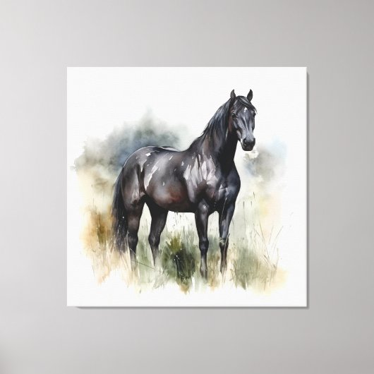 Geest van de Wilde Hengst Canvas Afdruk (Voorkant)