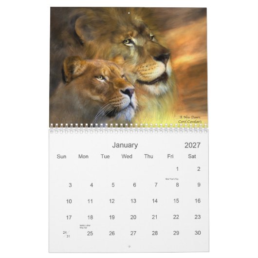 Geest van de Wilde - Lions 2010 - kalender (Jan 2027)