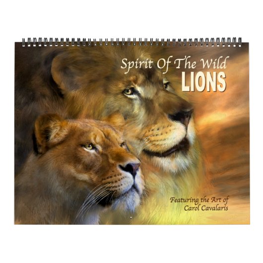 geest van de Wilde - Lions Art Calendar Kalender (Hoes)