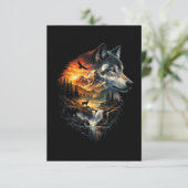 Geest van de Wildernis Bedankkaart (Staand voorkant)