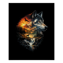 Geest van de Wildernis Perfect Poster
