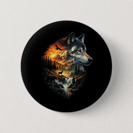 Geest van de Wildernis Ronde Button 5,7 Cm