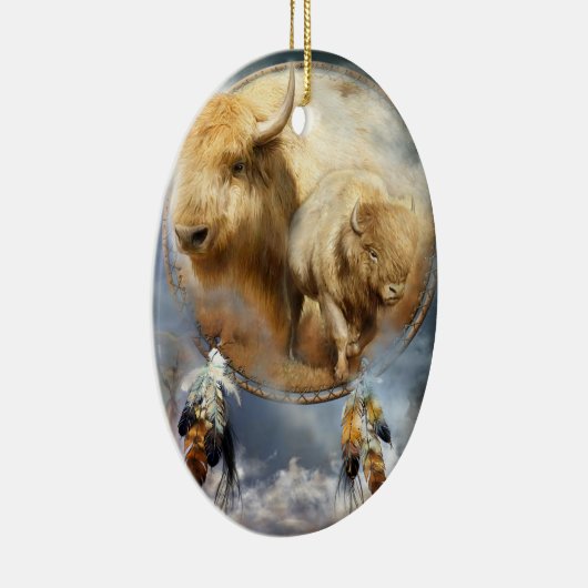 Geest van de witte Buffalo Art Ornament (Rechts)