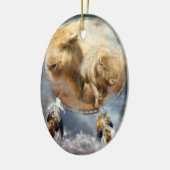 Geest van de witte Buffalo Art Ornament (Links)