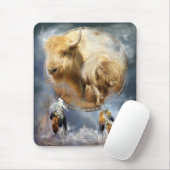 Geest van de witte buffel Mousepad Muismat (Met muis)