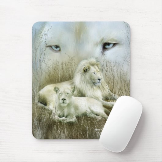 Geest van de witte luiers Mousepad Muismat (Met muis)