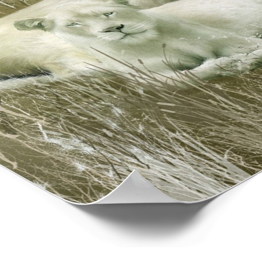 Geest van de witte luiers Poster/afdrukken Poster (Hoek)