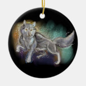 Geest van de Wolf Keramisch Ornament (Voorkant)