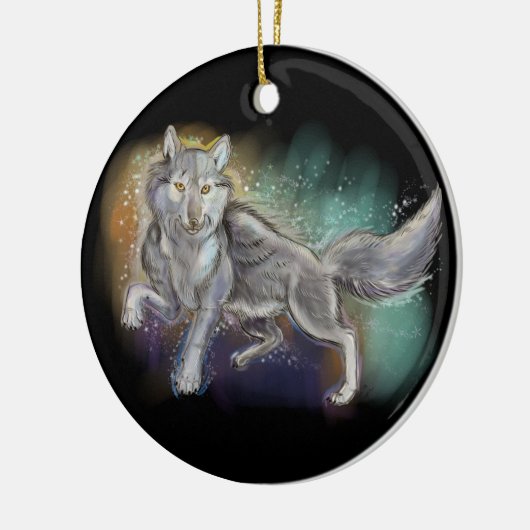 Geest van de Wolf Keramisch Ornament (Links)