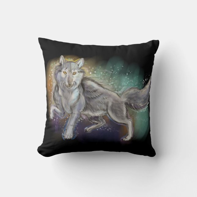 Geest van de Wolf Kussen (Voorkant)